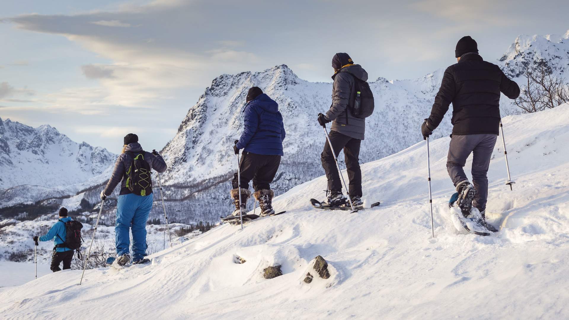 snowshoeing in Lofoten