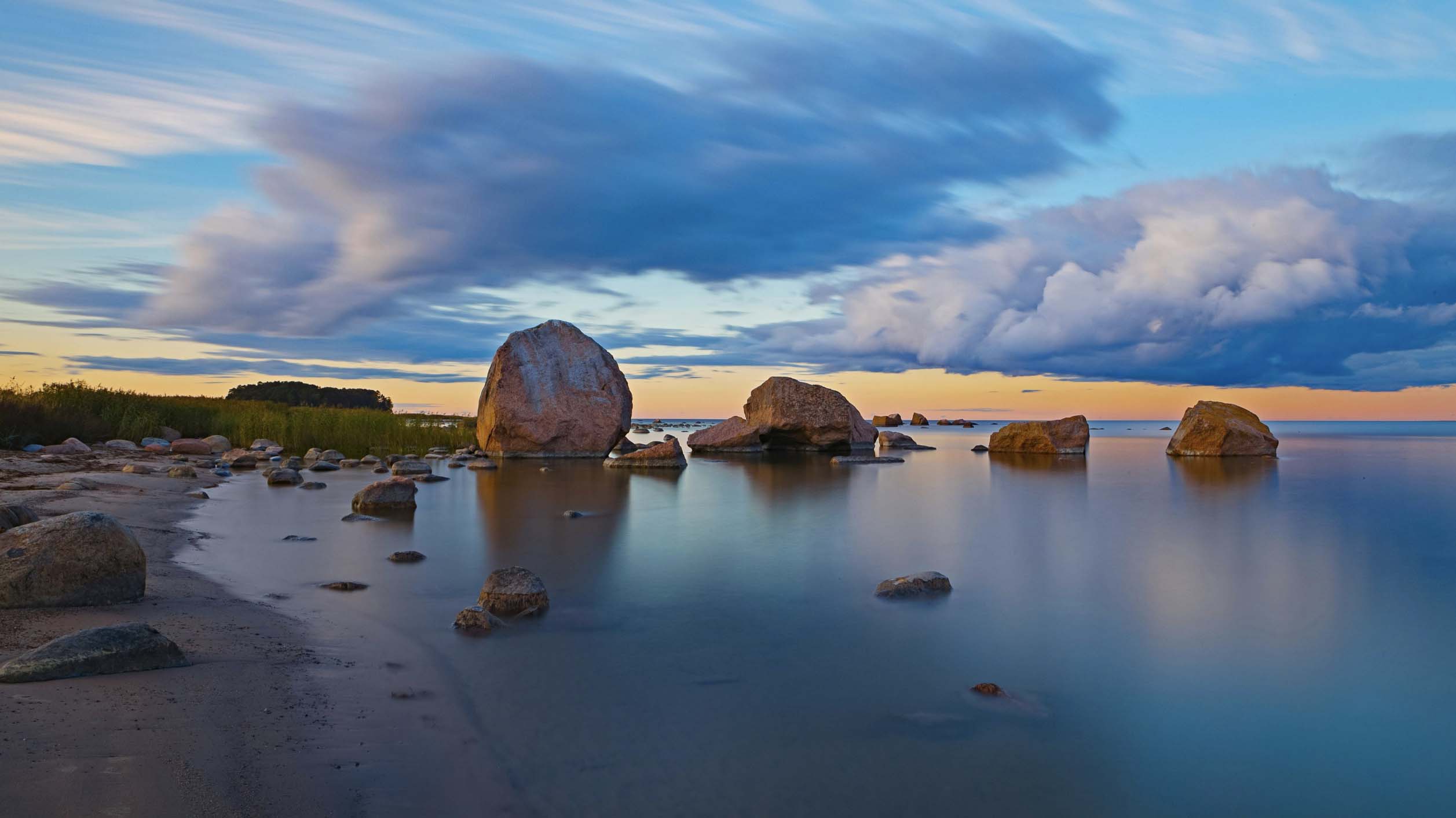 big rocks in the Baltic Sea, Estonia